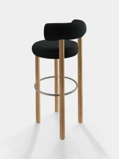 Tom Dixon Bar & Counter Stools*Fat Natural Wood 75cm Bar Stool