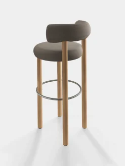 Tom Dixon Bar & Counter Stools*Fat Natural Wood 75cm Bar Stool