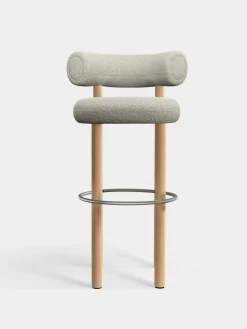 Tom Dixon Bar & Counter Stools*Fat Natural Wood 75cm Bar Stool