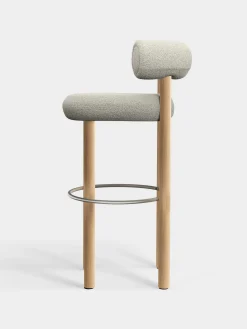 Tom Dixon Bar & Counter Stools*Fat Natural Wood 75cm Bar Stool