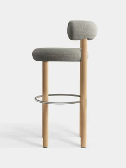 Tom Dixon Bar & Counter Stools*Fat Natural Wood 75cm Bar Stool