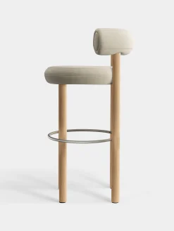 Tom Dixon Bar & Counter Stools*Fat Natural Wood 75cm Bar Stool