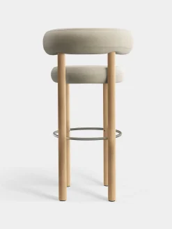 Tom Dixon Bar & Counter Stools*Fat Natural Wood 75cm Bar Stool