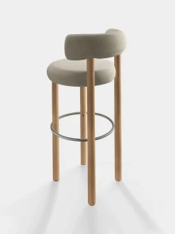 Tom Dixon Bar & Counter Stools*Fat Natural Wood 75cm Bar Stool
