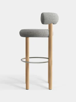 Tom Dixon Bar & Counter Stools*Fat Natural Wood 75cm Bar Stool
