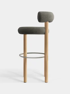 Tom Dixon Bar & Counter Stools*Fat Natural Wood 75cm Bar Stool