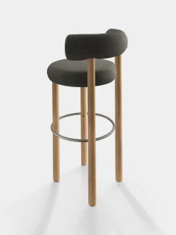 Tom Dixon Bar & Counter Stools*Fat Natural Wood 75cm Bar Stool