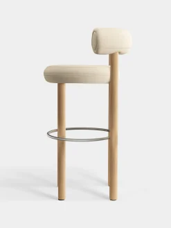 Tom Dixon Bar & Counter Stools*Fat Natural Wood 75cm Bar Stool
