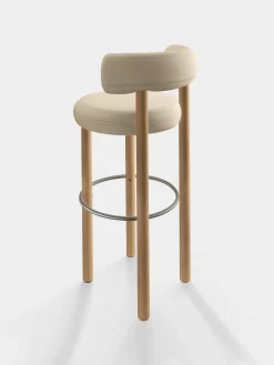 Tom Dixon Bar & Counter Stools*Fat Natural Wood 75cm Bar Stool