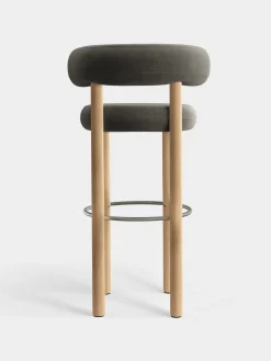 Tom Dixon Bar & Counter Stools*Fat Natural Wood 75cm Bar Stool