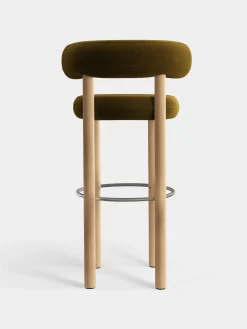 Tom Dixon Bar & Counter Stools*Fat Natural Wood 75cm Bar Stool
