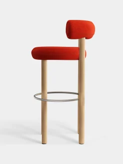 Tom Dixon Bar & Counter Stools*Fat Natural Wood 75cm Bar Stool