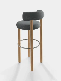Tom Dixon Bar & Counter Stools*Fat Natural Wood 75cm Bar Stool