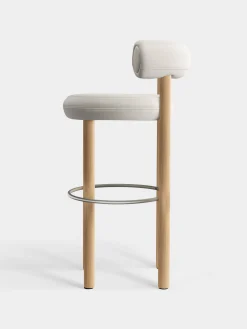 Tom Dixon Bar & Counter Stools*Fat Natural Wood 75cm Bar Stool