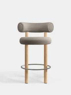 Tom Dixon Bar & Counter Stools*Fat Natural Wood 65cm Counter Stool
