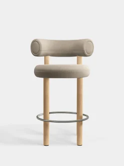 Tom Dixon Bar & Counter Stools*Fat Natural Wood 65cm Counter Stool