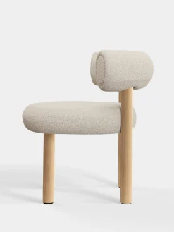 Tom Dixon Dining Chairs*Fat Natural Wood Dining Chair