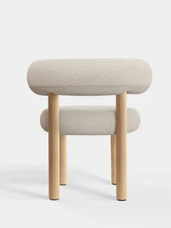 Tom Dixon Dining Chairs*Fat Natural Wood Dining Chair