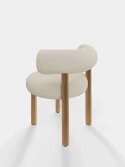 Tom Dixon Dining Chairs*Fat Natural Wood Dining Chair