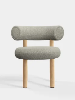 Tom Dixon Dining Chairs*Fat Natural Wood Dining Chair