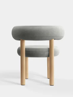 Tom Dixon Dining Chairs*Fat Natural Wood Dining Chair