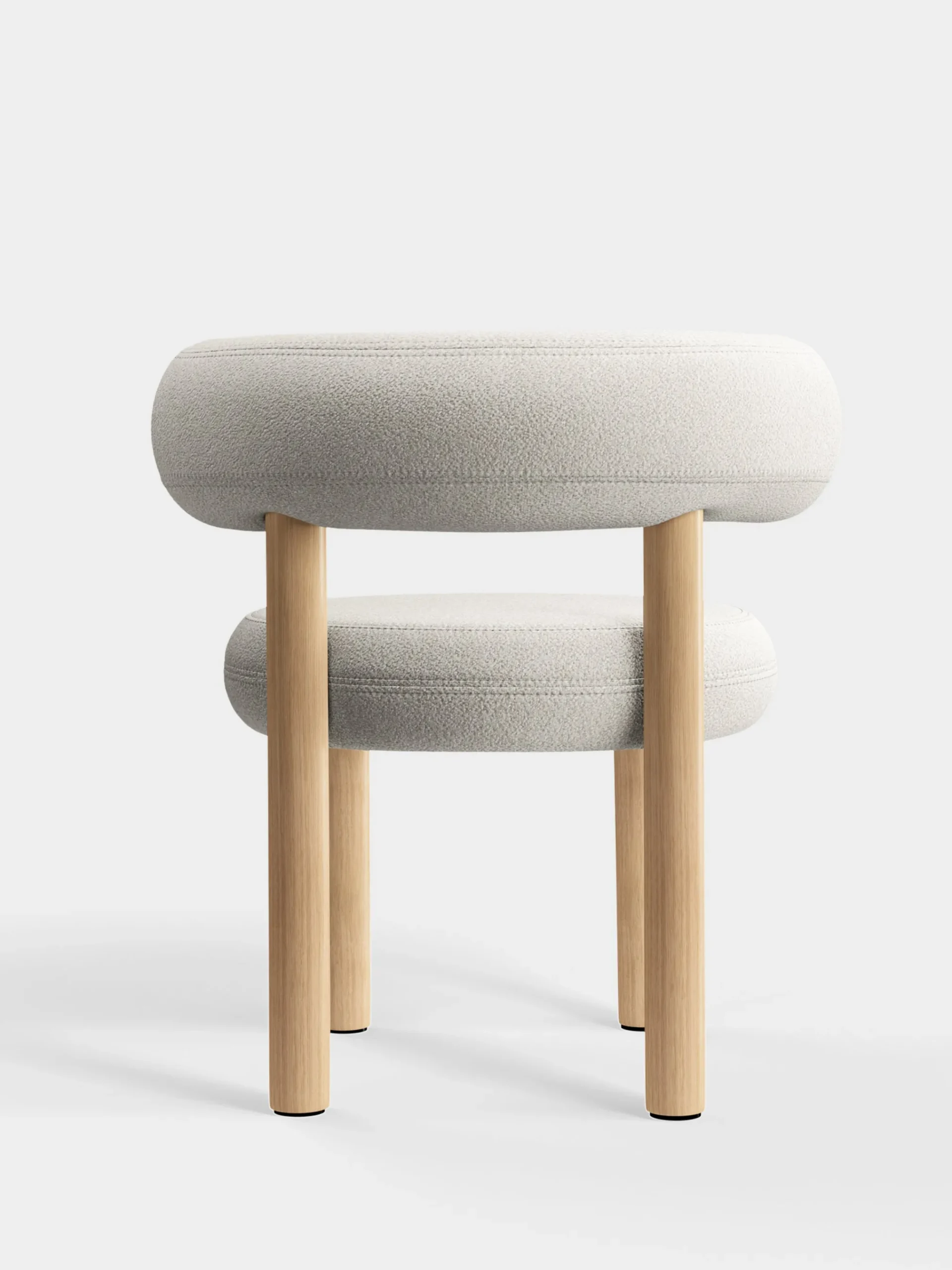 Tom Dixon Dining Chairs*Fat Natural Wood Dining Chair