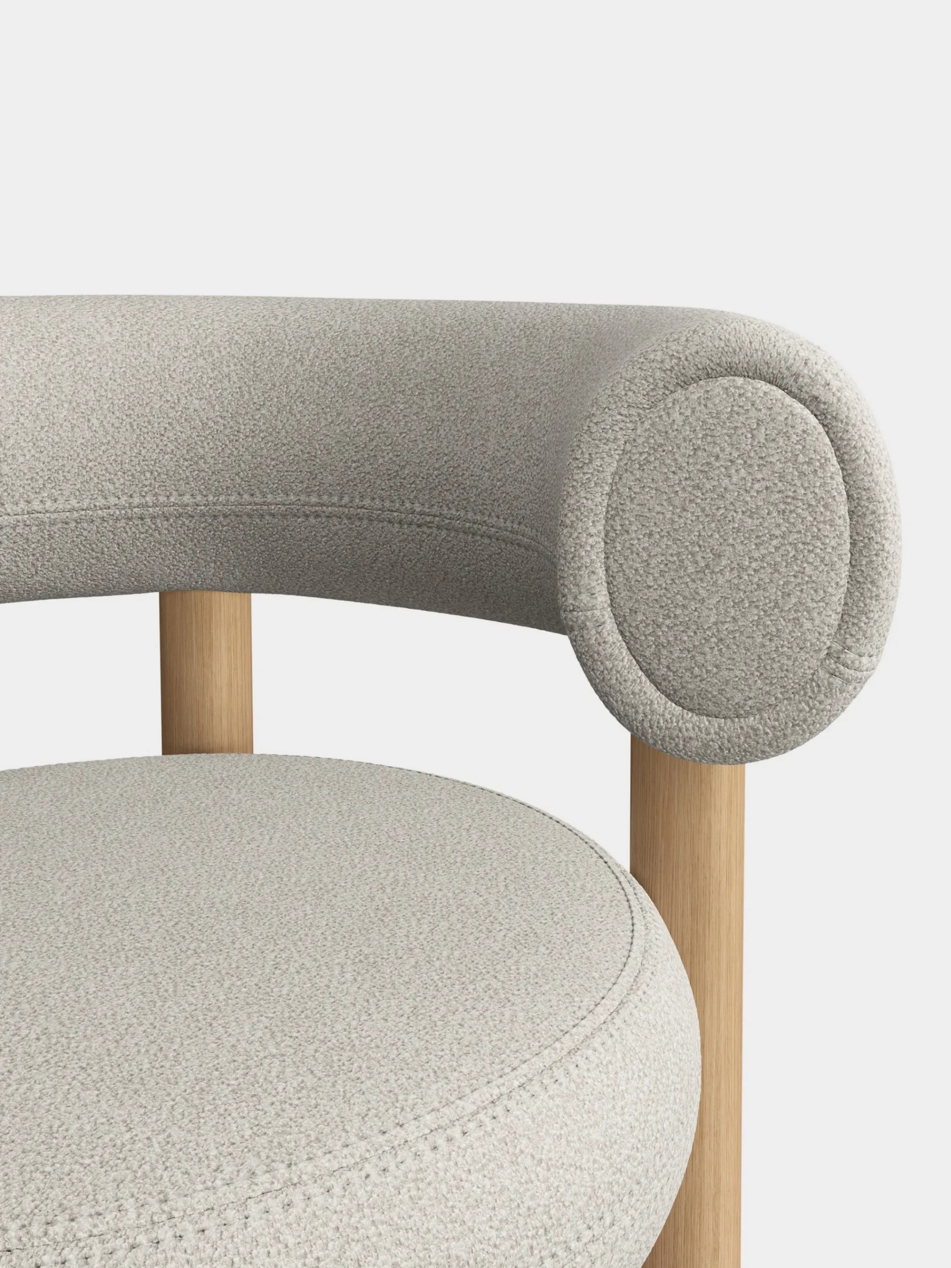 Tom Dixon Dining Chairs*Fat Natural Wood Dining Chair