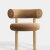 Tom Dixon Dining Chairs*Fat Natural Wood Dining Chair