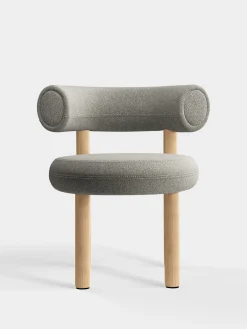 Tom Dixon Dining Chairs*Fat Natural Wood Dining Chair
