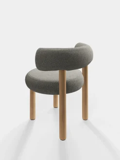 Tom Dixon Dining Chairs*Fat Natural Wood Dining Chair