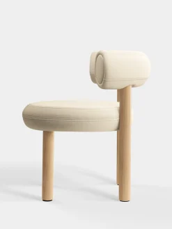 Tom Dixon Dining Chairs*Fat Natural Wood Dining Chair