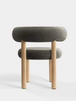 Tom Dixon Dining Chairs*Fat Natural Wood Dining Chair
