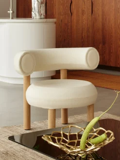 Tom Dixon Lounge Chairs*Fat Natural Wood Lounge Chair
