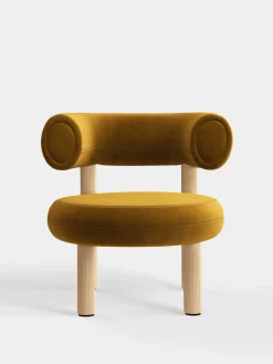 Tom Dixon Lounge Chairs*Fat Natural Wood Lounge Chair