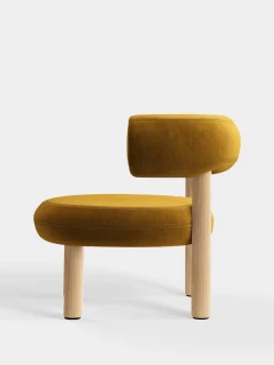 Tom Dixon Lounge Chairs*Fat Natural Wood Lounge Chair