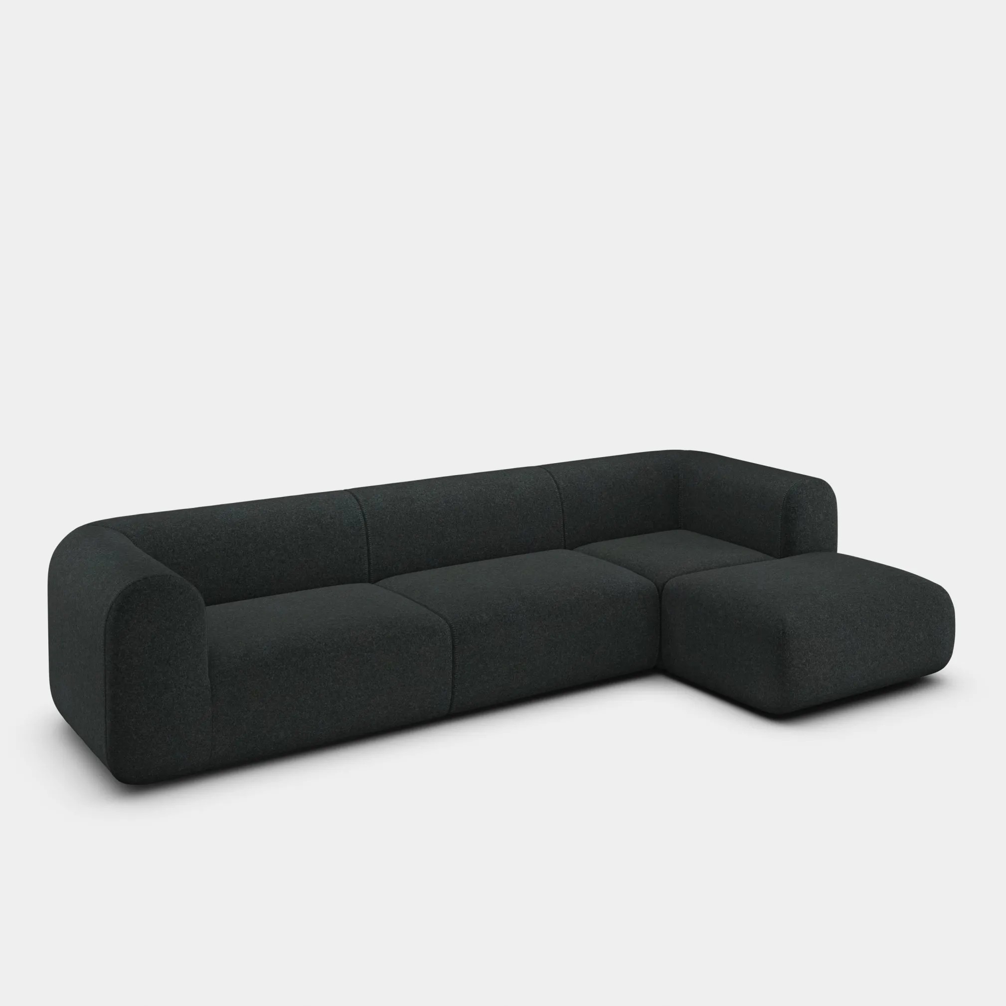 Tom Dixon Sofas*Plump Left Arm & Right Facing Chaise Longue Modular Sofa