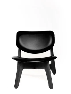 Tom Dixon Lounge Chairs*Slab Black Wood Lounge Chair